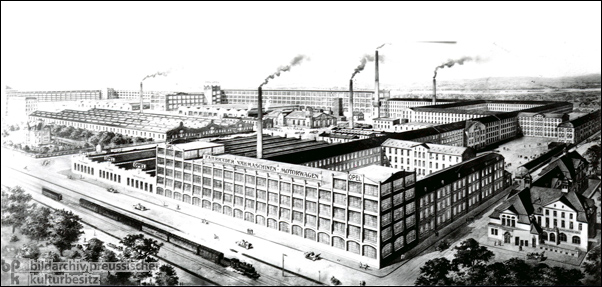Das Opel-Werk in Rüsselsheim (1911)